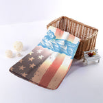 Statue of Liberty USA Flag Print Towel
