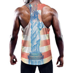 Statue of Liberty USA Flag Print Training Tank Top