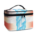 Statue of Liberty USA Flag Print Travel Makeup Bag