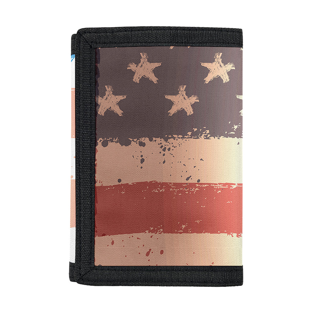 Statue of Liberty USA Flag Print Trifold Wallet