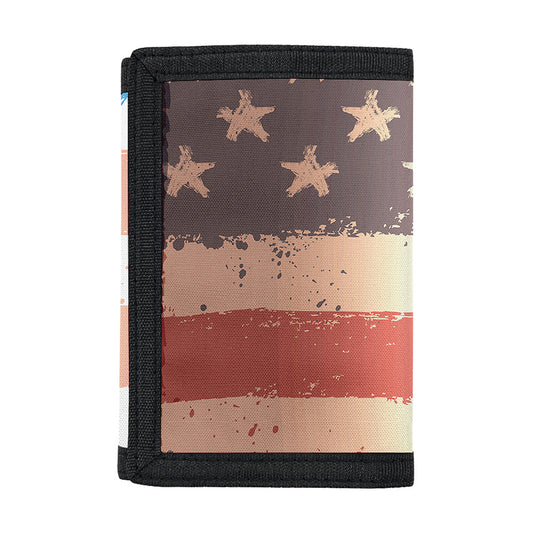 Statue of Liberty USA Flag Print Trifold Wallet