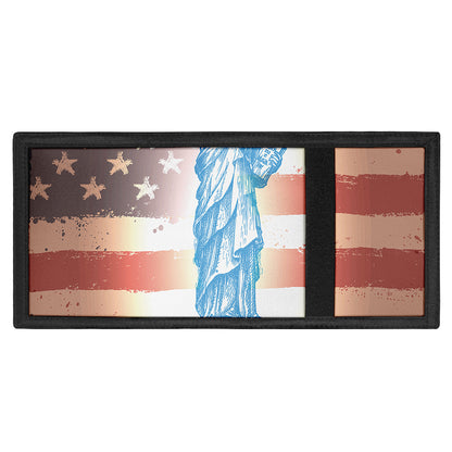 Statue of Liberty USA Flag Print Trifold Wallet