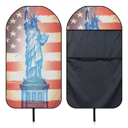 Statue of Liberty USA Flag Print Waterproof Car Seat Cover
