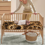 Steampunk Brass Cogs And Gears Print Baby Crib Sheet