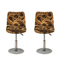 Steampunk Brass Cogs And Gears Print Bar Stool Covers