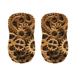 Steampunk Brass Cogs And Gears Print Bar Stool Covers