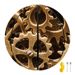 Steampunk Brass Cogs And Gears Print Basketball