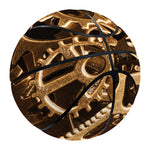 Steampunk Brass Cogs And Gears Print Basketball