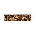Steampunk Brass Cogs And Gears Print Bed Runner