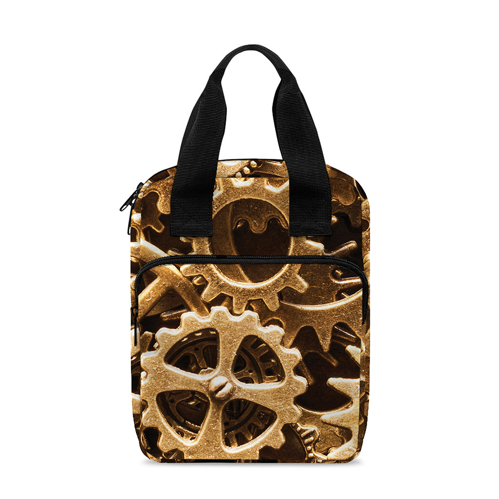 Steampunk Brass Cogs And Gears Print Bible Tote Bag