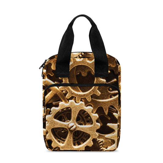 Steampunk Brass Cogs And Gears Print Bible Tote Bag