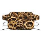 Steampunk Brass Cogs And Gears Print Car Windshield Snow Cover