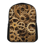 Steampunk Brass Cogs And Gears Print Casual Backpack