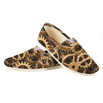 Steampunk Brass Cogs And Gears Print Casual Shoes