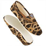 Steampunk Brass Cogs And Gears Print Casual Shoes