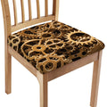 Steampunk Brass Cogs And Gears Print Chair Cushion Cover
