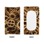 Steampunk Brass Cogs And Gears Print Changing Pad Cover