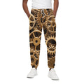Steampunk Brass Cogs And Gears Print Cotton Sweatpants