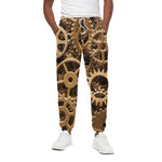 Steampunk Brass Cogs And Gears Print Cotton Pants