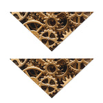 Steampunk Brass Cogs And Gears Print Dog Bandana