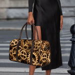Steampunk Brass Cogs And Gears Print Duffle Bag