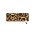 Steampunk Brass Cogs And Gears Print Extended Mouse Pad