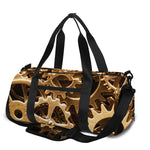 Steampunk Brass Cogs And Gears Print Gym Bag