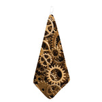 Steampunk Brass Cogs And Gears Print Hand Towel