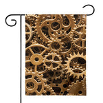 Steampunk Brass Cogs And Gears Print House Flag