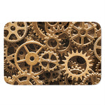 Steampunk Brass Cogs And Gears Print Indoor Door Mat