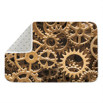 Steampunk Brass Cogs And Gears Print Indoor Door Mat