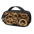 Steampunk Brass Cogs And Gears Print Portable Cooler Travel Case
