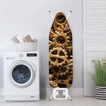 Steampunk Brass Cogs And Gears Print Ironing Board Cover