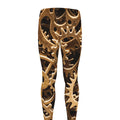 Steampunk Brass Cogs And Gears Print Men's Leggings