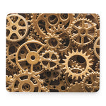 Steampunk Brass Cogs And Gears Print Mouse Pad