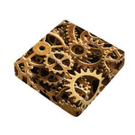 Steampunk Brass Cogs And Gears Print Outdoor Seat Cushion Cover