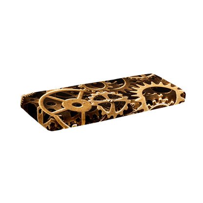 Steampunk Brass Cogs And Gears Print Piano Keyboard Cover