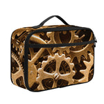 Steampunk Brass Cogs And Gears Print Portable Lunch Bag