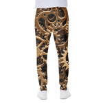 Steampunk Brass Cogs And Gears Print Scuba Joggers