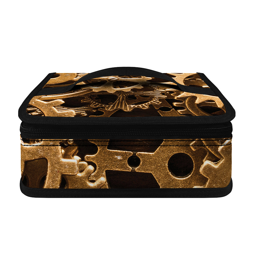 Steampunk Brass Cogs And Gears Print Small Lunch Bag