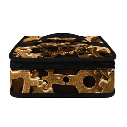 Steampunk Brass Cogs And Gears Print Small Lunch Bag