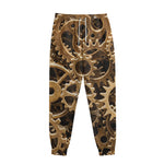 Steampunk Brass Cogs And Gears Print Sweatpants