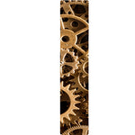 Steampunk Brass Cogs And Gears Print Table Runner