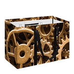 Steampunk Brass Cogs And Gears Print Utility Tote Bag