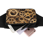Steampunk Brass Cogs And Gears Print Waist Bag