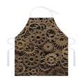 Steampunk Brass Gears And Cogs Print Adjustable Apron