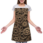 Steampunk Brass Gears And Cogs Print Adjustable Apron
