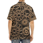 Steampunk Brass Gears And Cogs Print Aloha Shirt