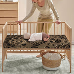 Steampunk Brass Gears And Cogs Print Baby Crib Sheet