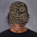 Steampunk Brass Gears And Cogs Print Baseball Cap